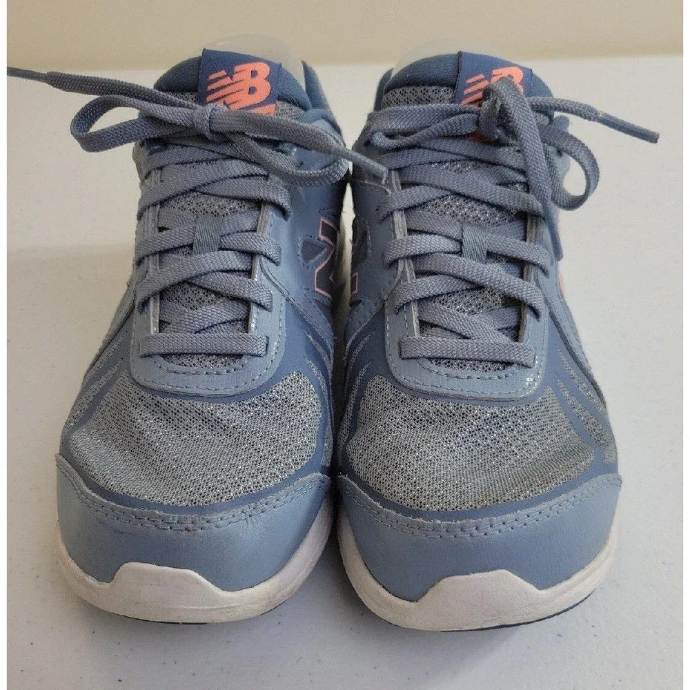 New Balance 496v3 Walking Shoes Cush+ Comfort Athletic Sneakers Blue Pink Sz 8